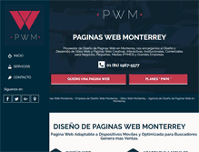 Tablet Screenshot of paginaswebmty.com